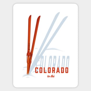 Colorado to ski Sticker